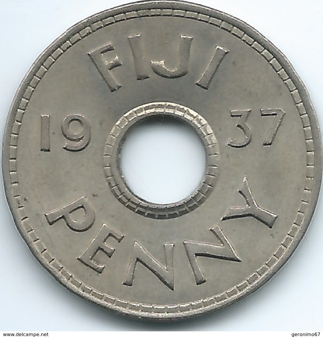 Fiji - George VI - 1937 - Penny - KM7 - Figi