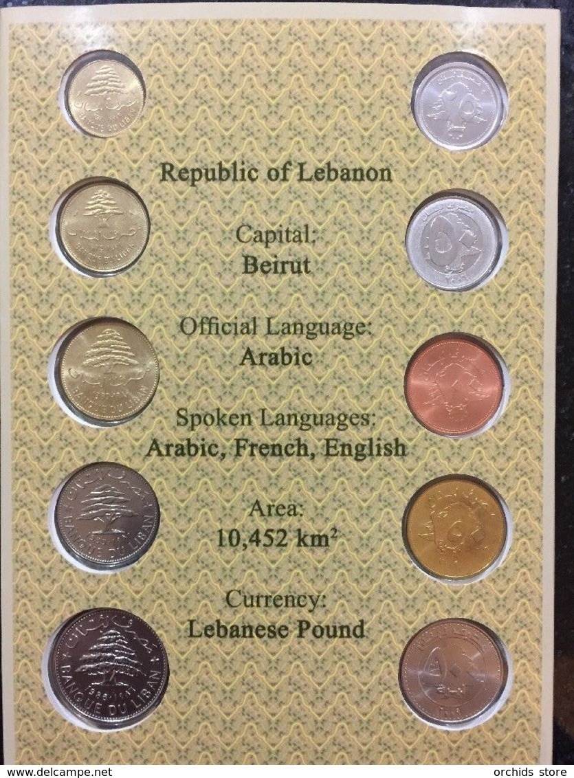 LEBANON Banque Du Liban 2009 Proof Coin FDC Set 1972 - 2009 Issue Limited Release - UNC - Libanon