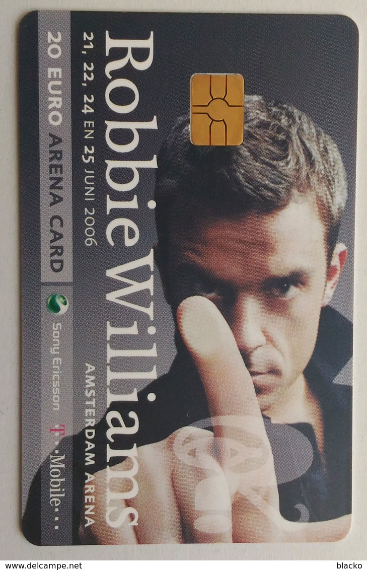 Netherlands - Arena Card - Robbie Williams - Music