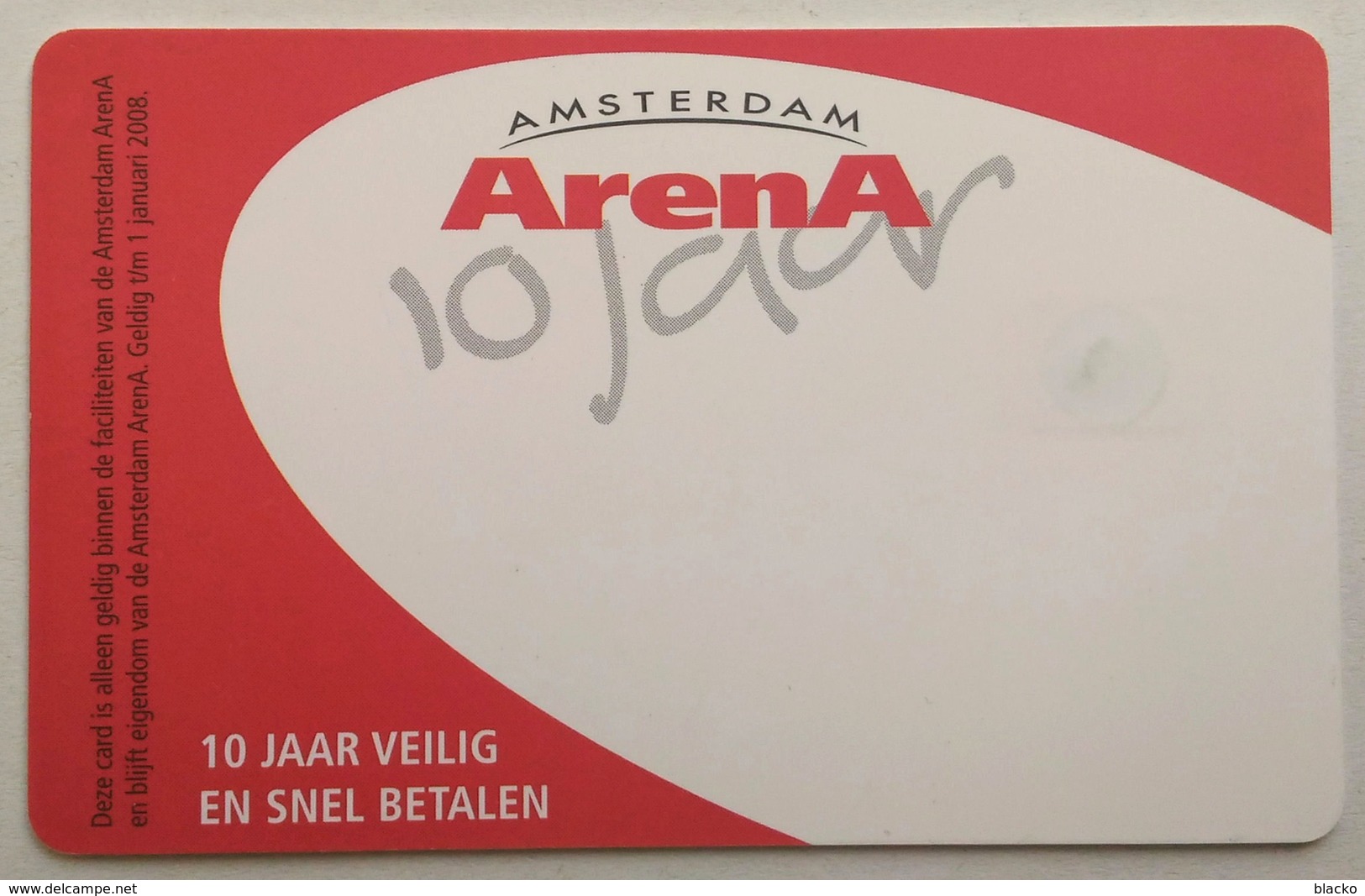 Netherlands - Arena Card - Robbie Williams - Music