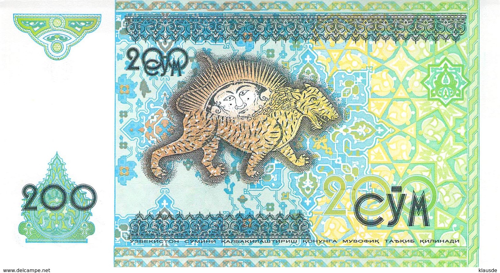 200 Cym Usbekistan 1997 - Usbekistan