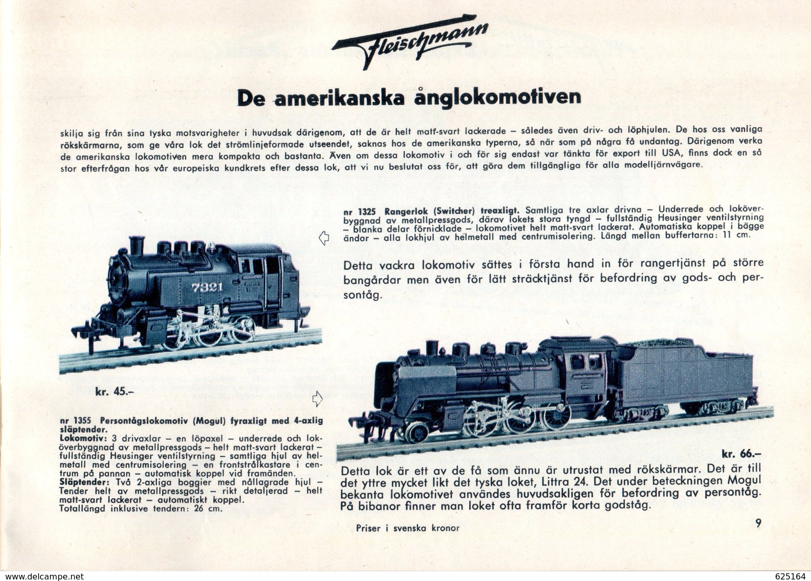 Catalogue FLEISCHMANN 1956 Trains Miniatures électriques Et à Ressort à L'échelle HO Et O - Machines à Vapeur-en Suédois - Unclassified