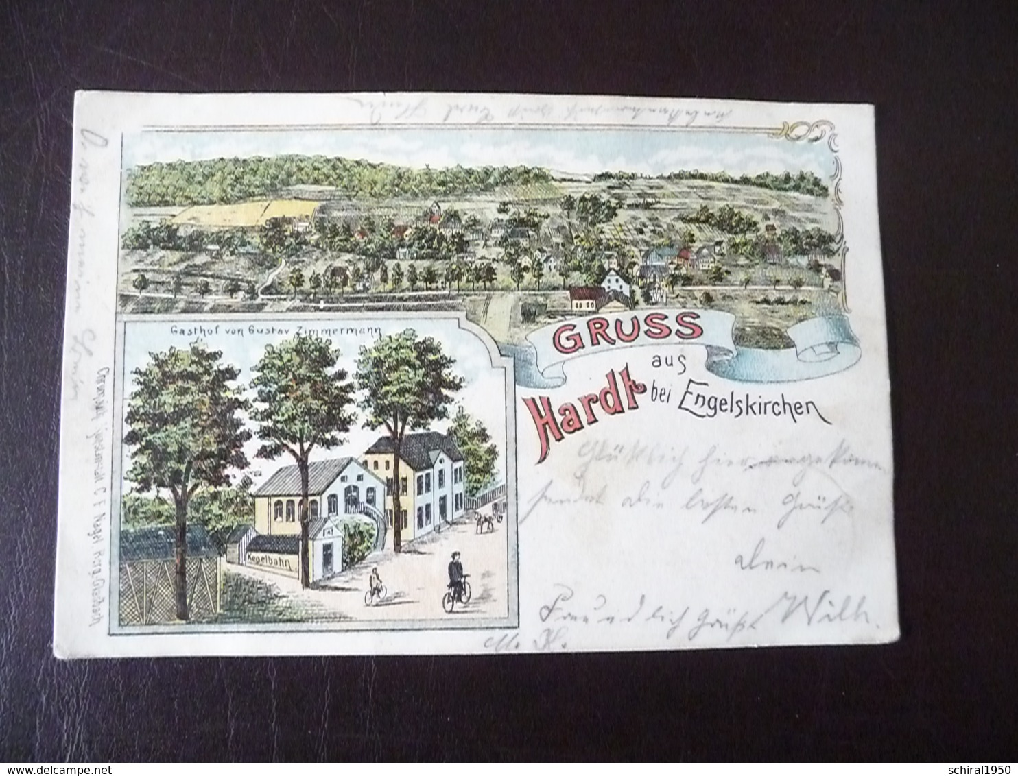 Gruss Aus Hardt Bei Engelskirchen Litho 1902 - Sonstige & Ohne Zuordnung