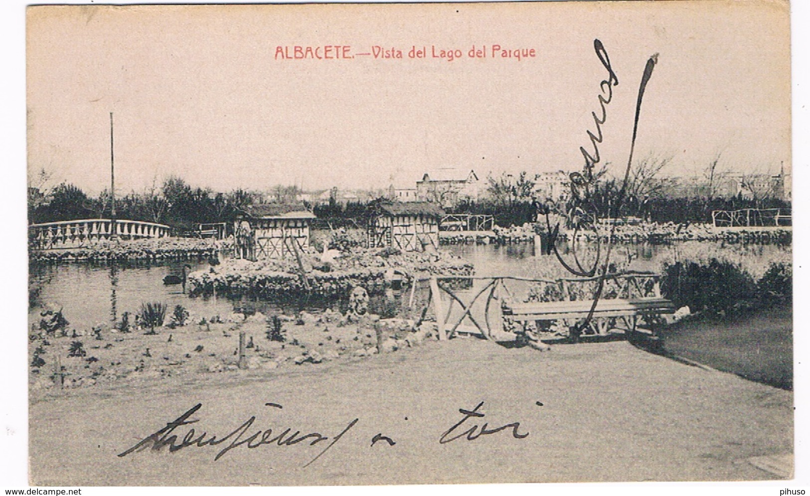 ES-2253   ALBACETE : Vista Del Lago Del Parque - Albacete