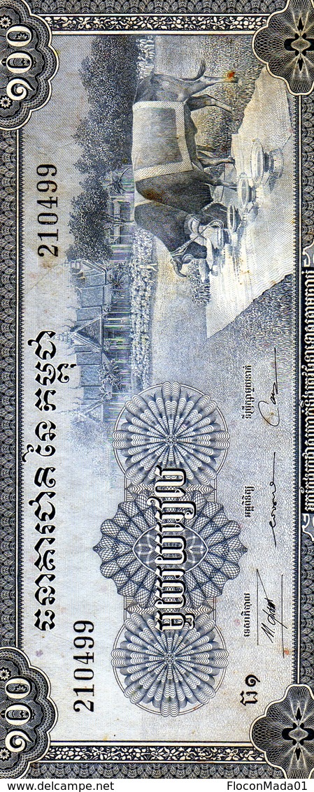 Cambodge 100 Riels 1956/72 AU/UNC - Cambodia