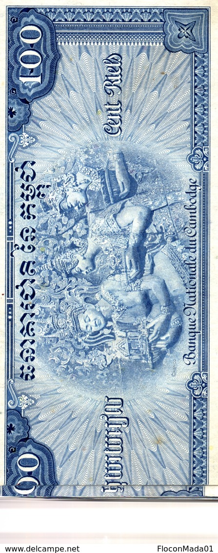 Cambodge 100 Riels 1956/72 AU/UNC - Cambodia