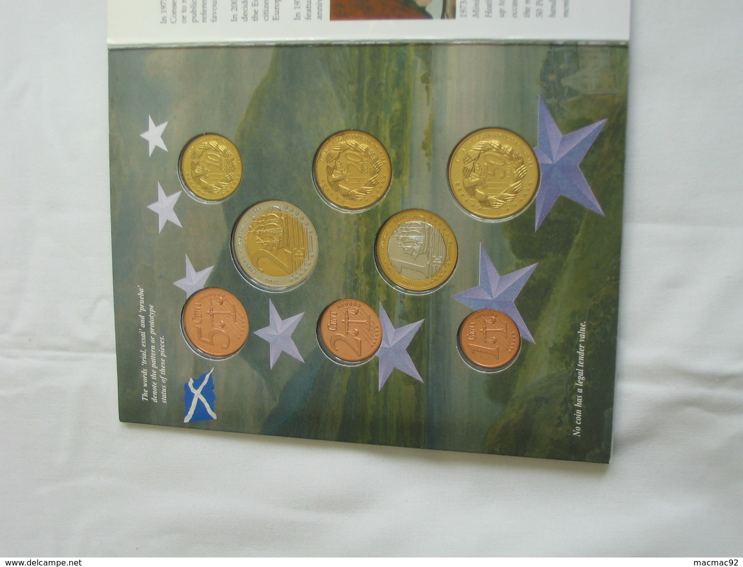 Coffret FDC euro Patterns set - Euro prove - UNITED KINGDOM  - SCOTLAND 2003    **** EN ACHAT IMMEDIAT ****