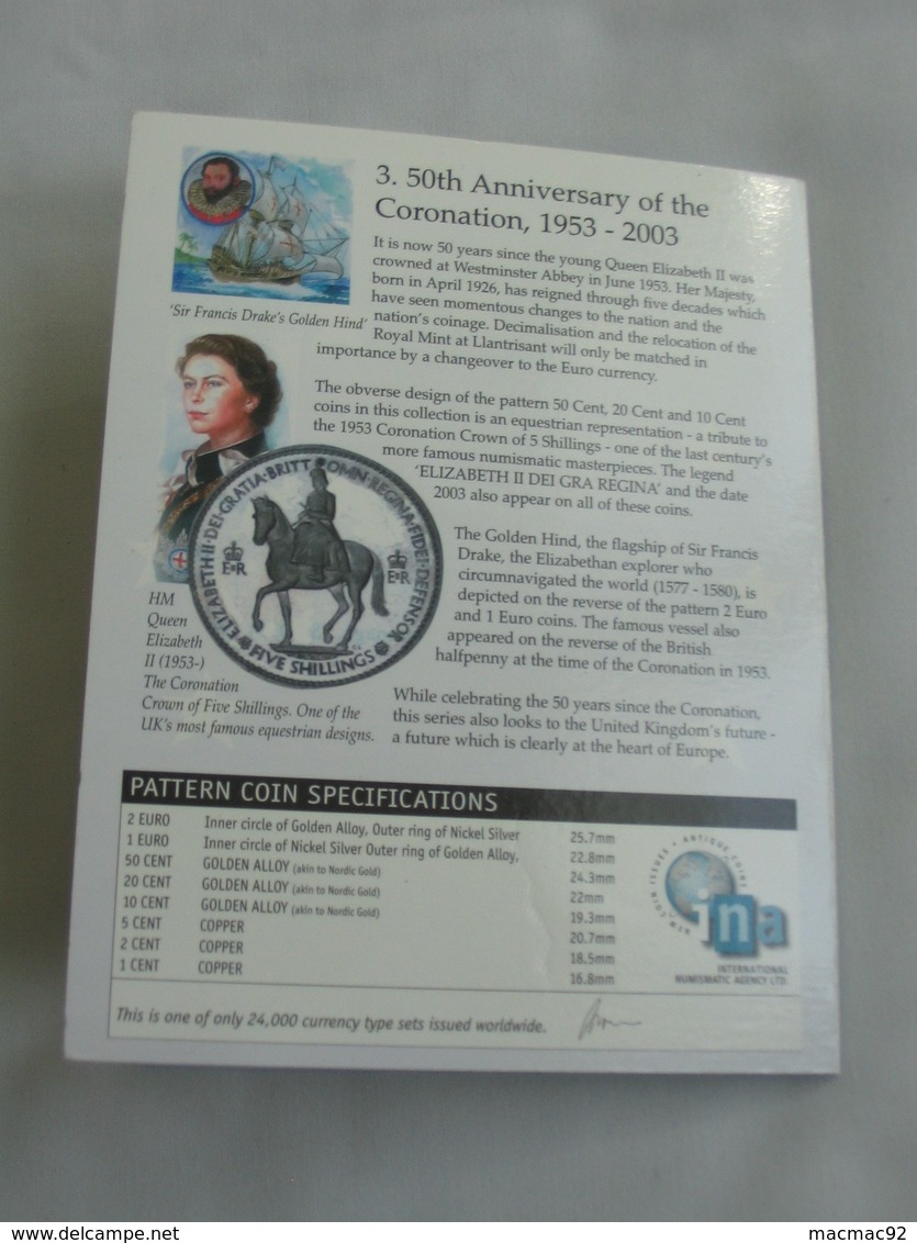 Coffret FDC euro Patterns set - Euro prove - UNITED KINGDOM  - SCOTLAND 2003    **** EN ACHAT IMMEDIAT ****