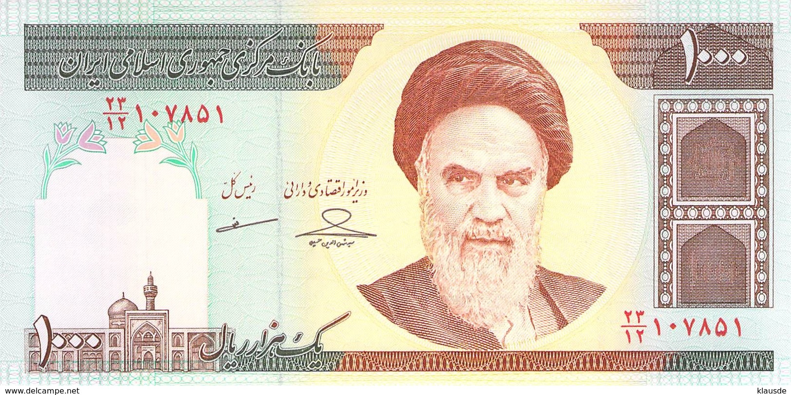 1000 Rial Islamic Republick Of Iran - Irán