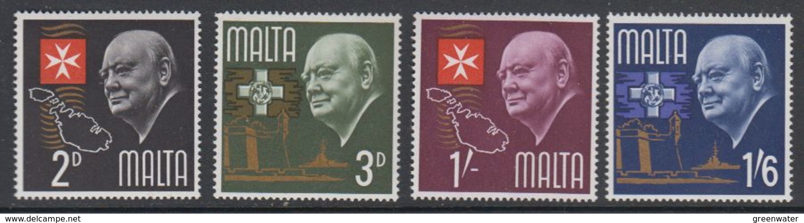 Malta 1966 Churchill 4v ** Mnh (42796F) - Malta