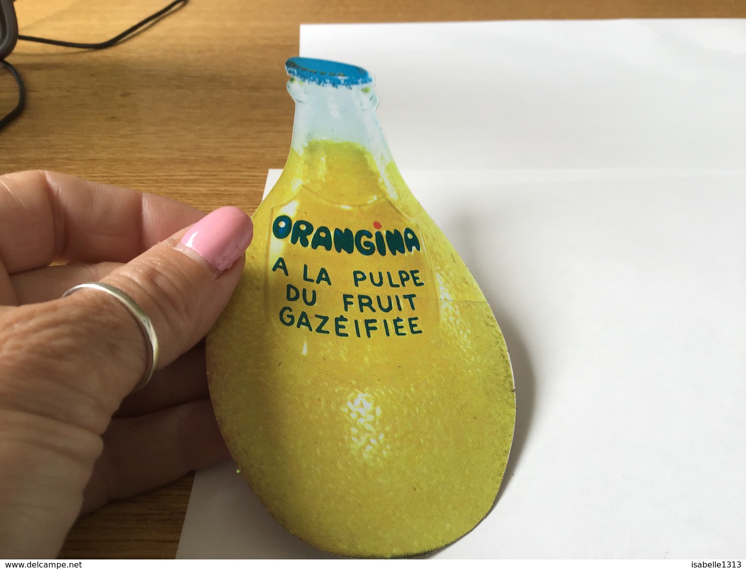 Autocollant Années 80 Orangina à La Pulpe De Fruits Gazifiee - Stickers