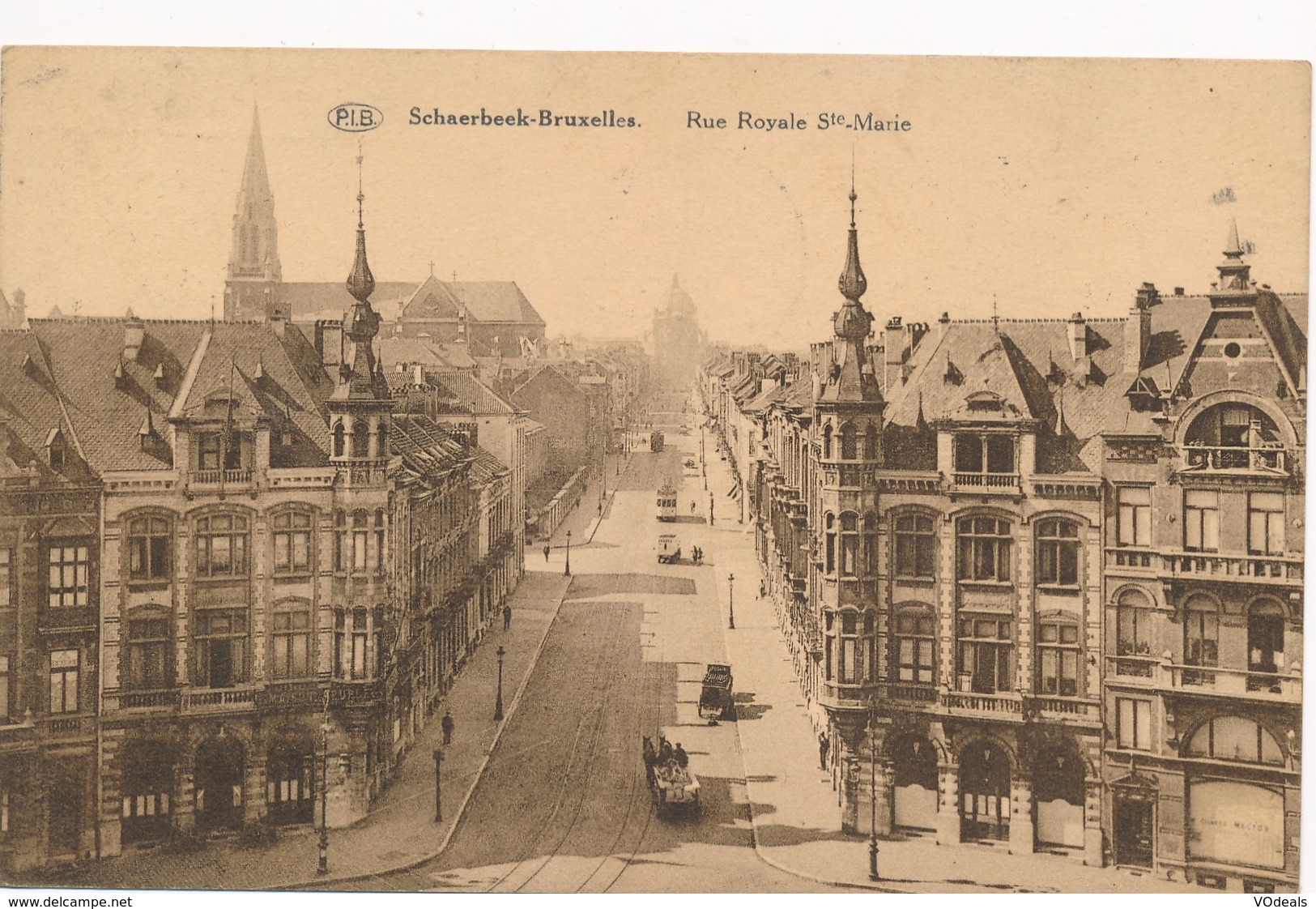 CPA - Belgique - Brussels - Bruxelles - Schaerbeek - Rue Royale Sainte Marie - Schaarbeek - Schaerbeek