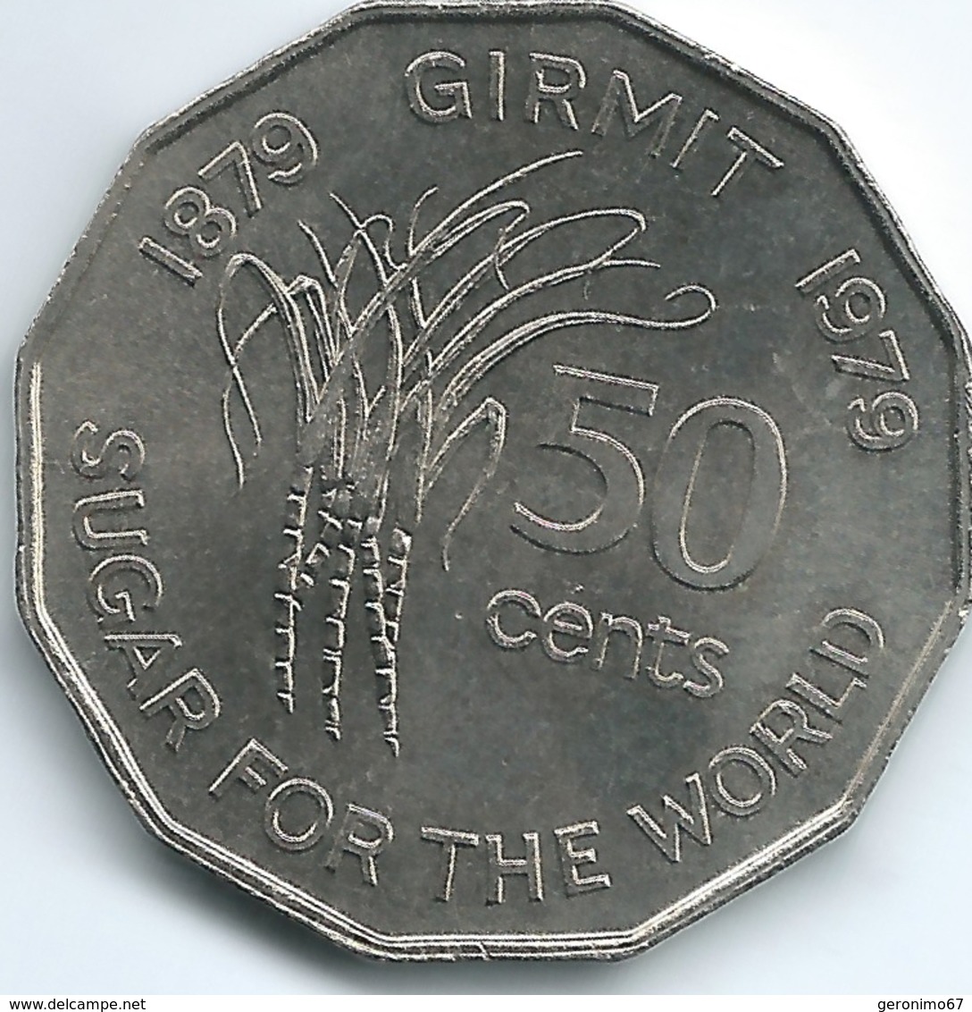 Fiji - Elizabeth II - 1979 - 50 Cents - FAO - Centennial Of 1st Indians In Fiji - KM44 - Fiji