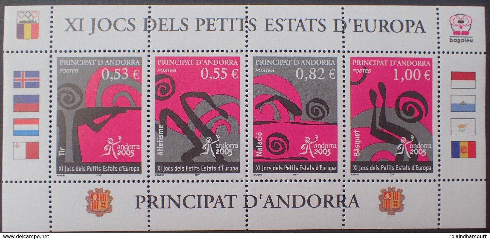 FD/3362 - 2005 - ANDORRE - BLOC N°609 à 612 TIMBRES NEUFS** ☛☛☛ DEPART A MOINS DE 15% DE LA COTE CATALOGUE - Neufs