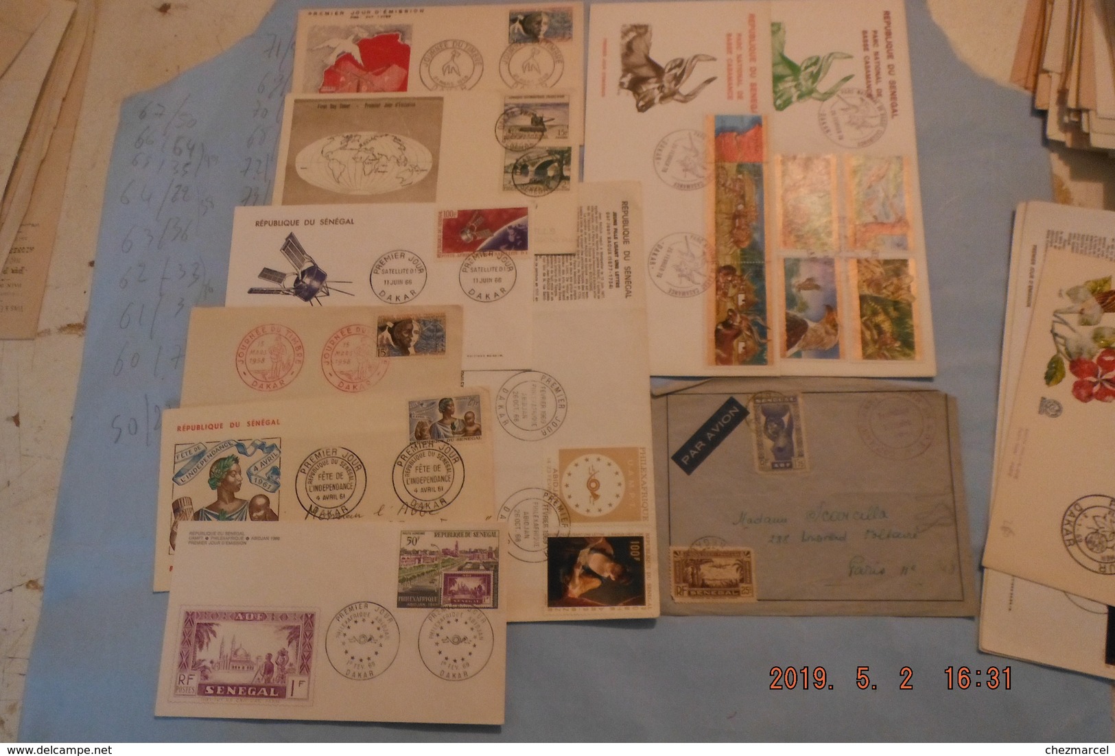 Lot +150 Fdc Afrique +cartes -maximum +lettres ....mali Cameroun Tchad Mauritanie Dahomey Et Autres 36scans - Collections (without Album)