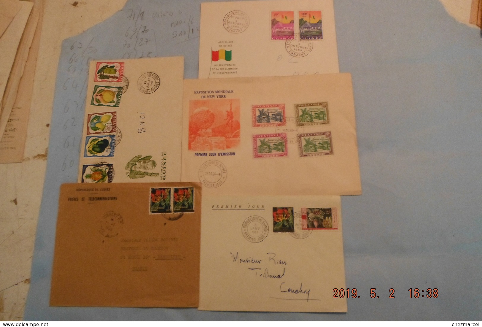 lot +150 fdc afrique +cartes -maximum +lettres ....mali cameroun tchad mauritanie dahomey et autres 36scans