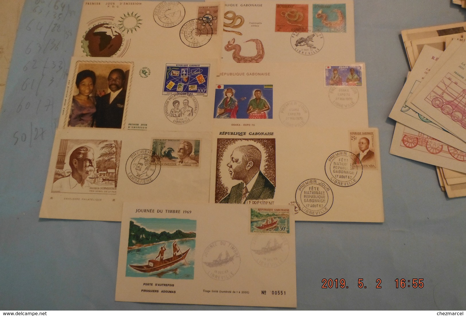 lot +150 fdc afrique +cartes -maximum +lettres ....mali cameroun tchad mauritanie dahomey et autres 36scans