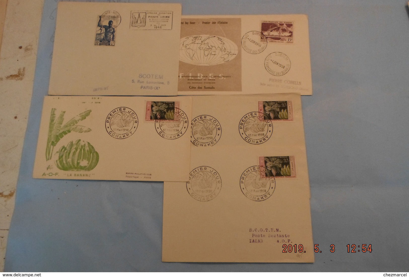 lot +150 fdc afrique +cartes -maximum +lettres ....mali cameroun tchad mauritanie dahomey et autres 36scans