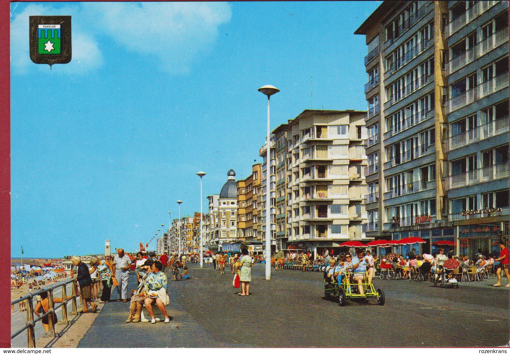 Grote Kaart Koksijde Kwistax Zeedijk 1979 Quistax Trapauto - Koksijde