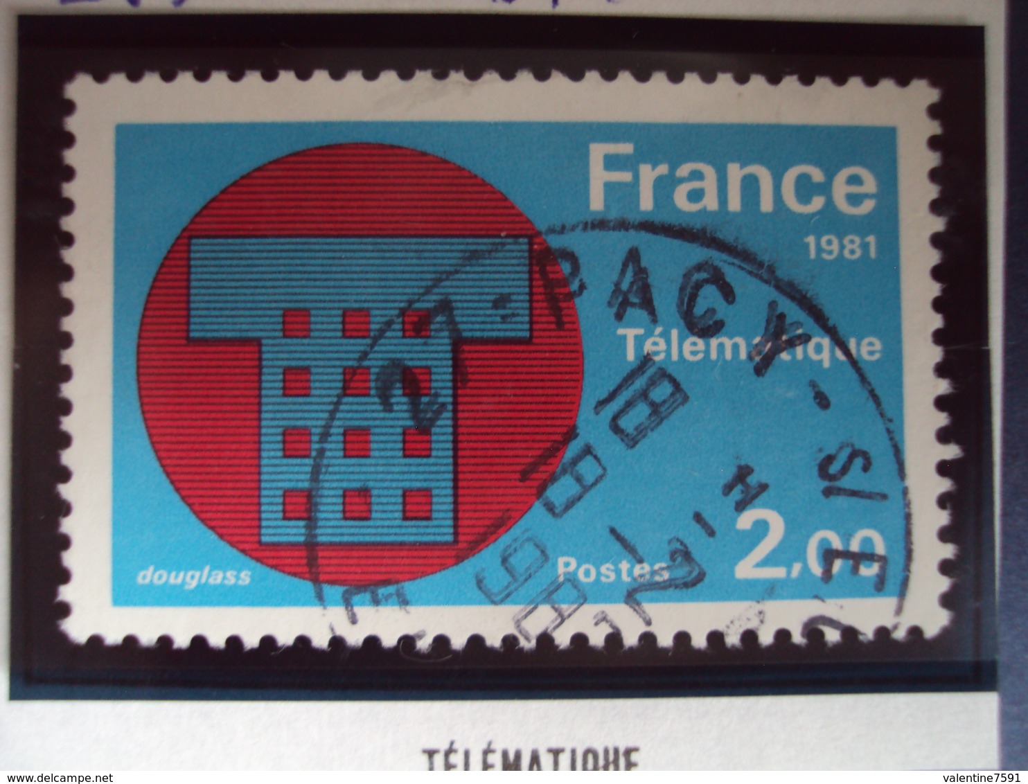 1981  - Timbre Oblitéré N°  2130     " Télématique     "     0.60 - Oblitérés