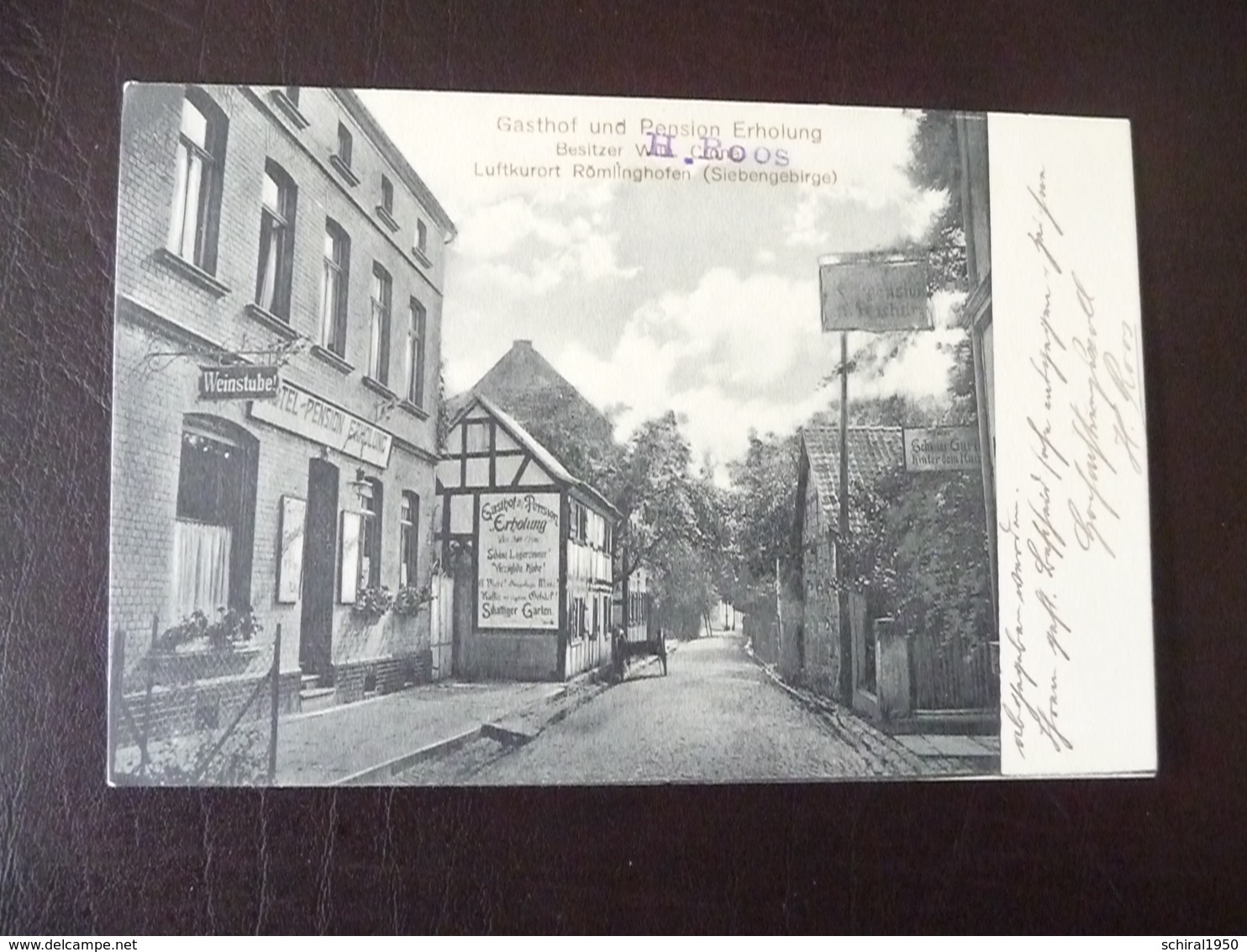 Römlinghofen Römlinghoven Gasthof Und Pension 1918 Oberdollendorf Königswinter - Königswinter