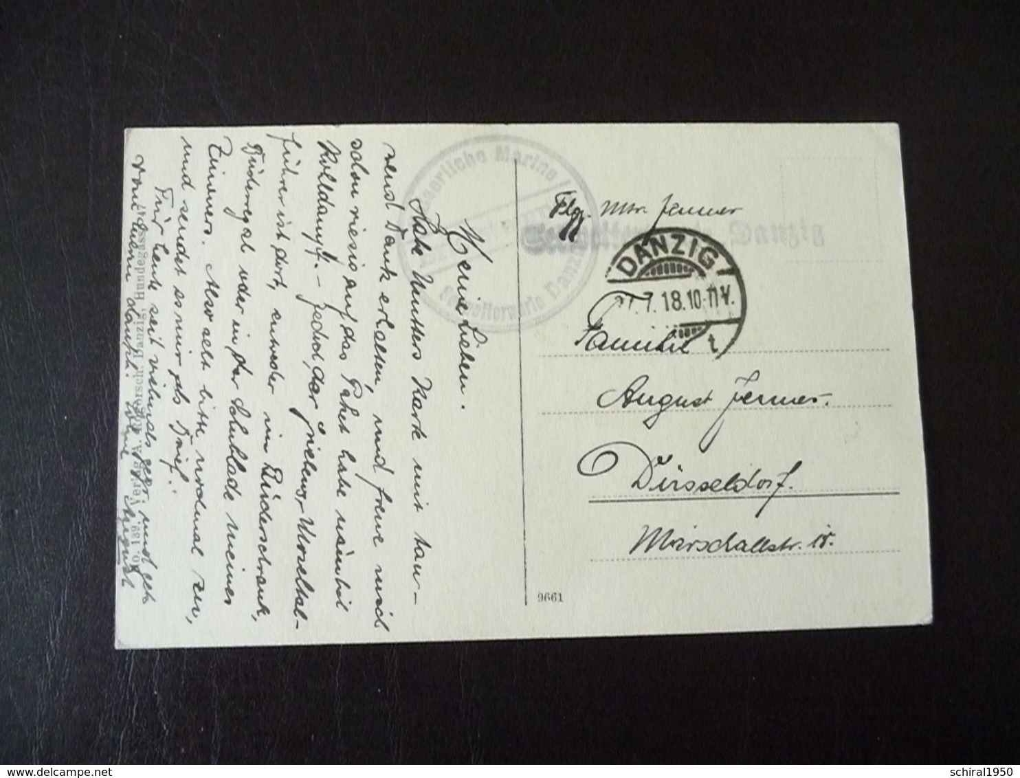 Zoppot 1918 Mit Postempel Danzig - Danzig