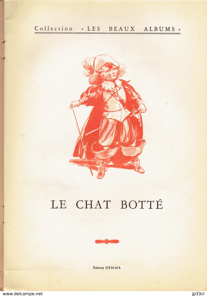 Le Chat Botté (16 Pages, Collection Les Beaux Albums, Editions Hemma, Années 1960) - Autres & Non Classés