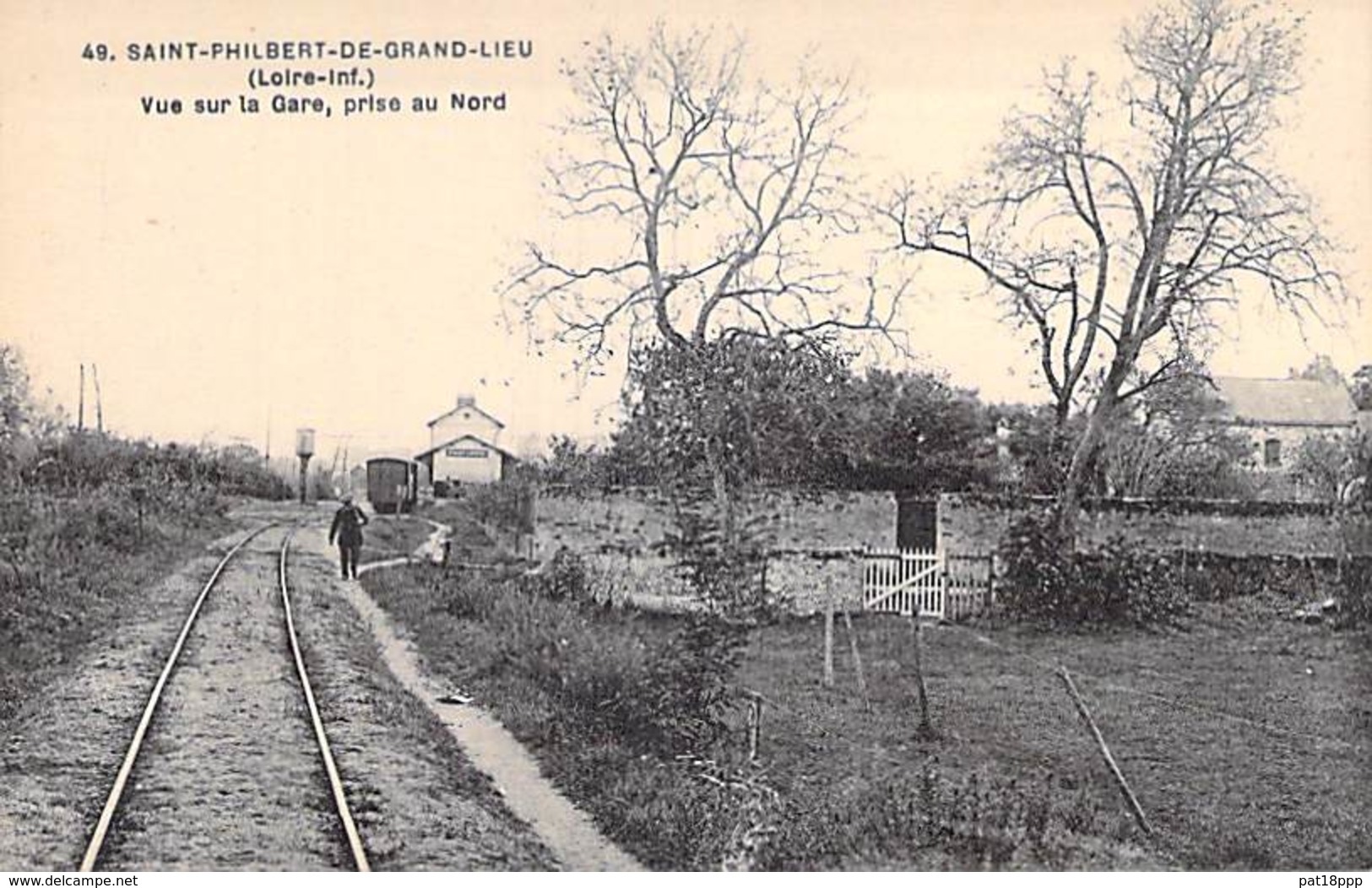 44 - SAINT PHILIBERT DE GRAND LIEU : Vue Sur La GARE Prise Au Nord - CPA - Loire Atlantique - Saint-Philbert-de-Grand-Lieu