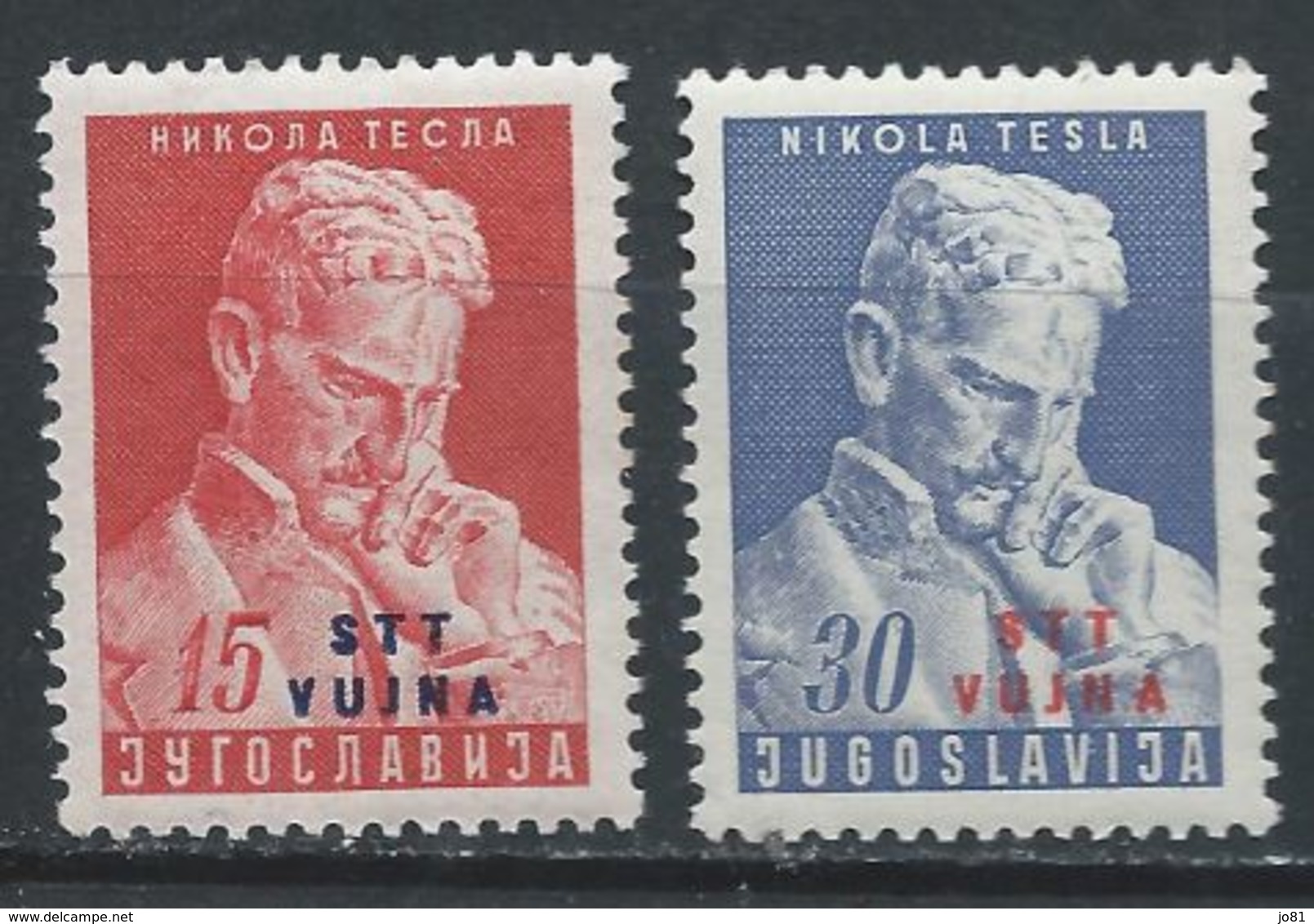 Trieste - Zone B YT 69-70 Sassone 72-73 XX / MNH Nicolas / Nikola Tesla - Neufs