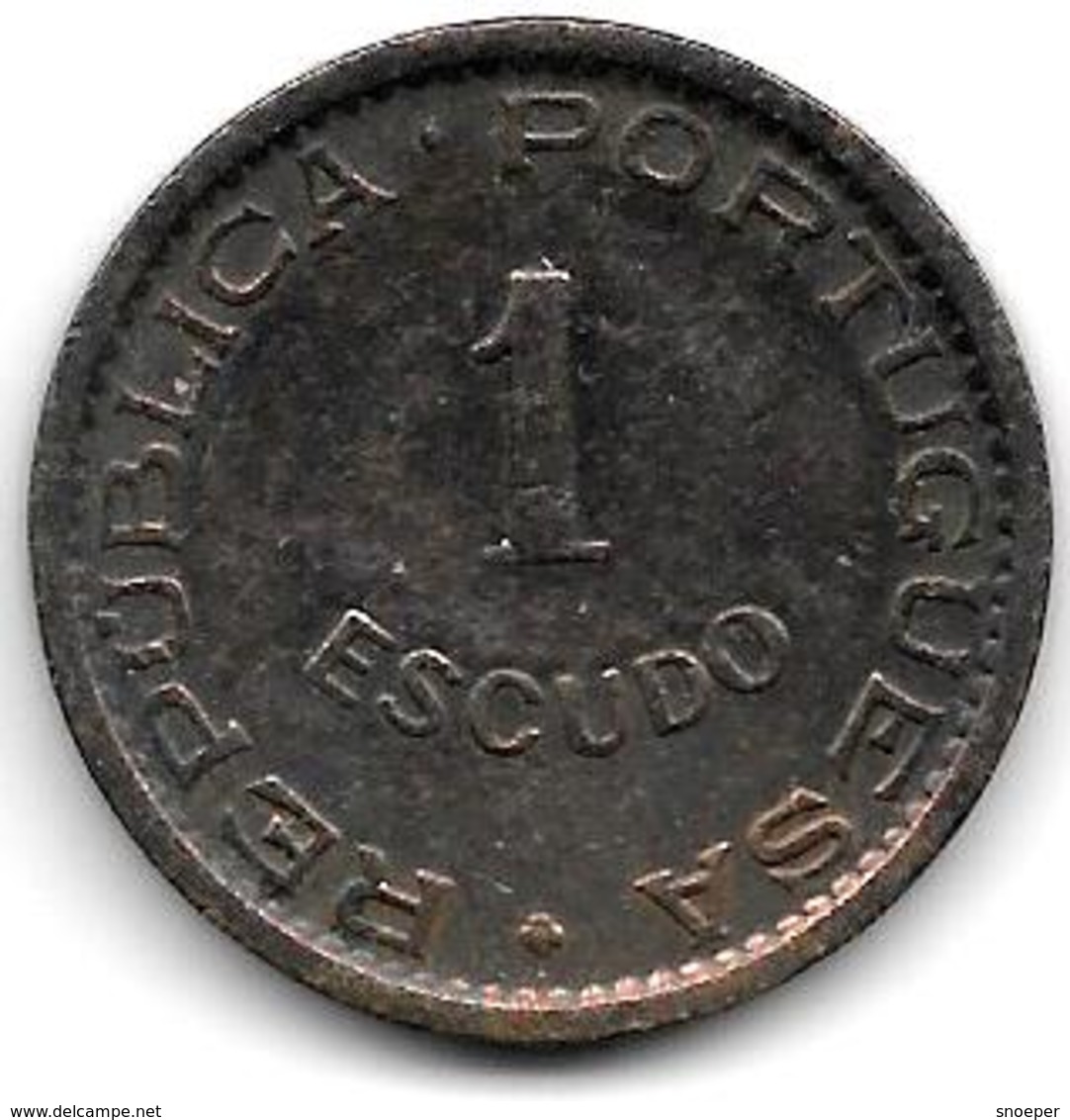 Angola 1 Escudo 1963 Km 76  Vf+ - Angola