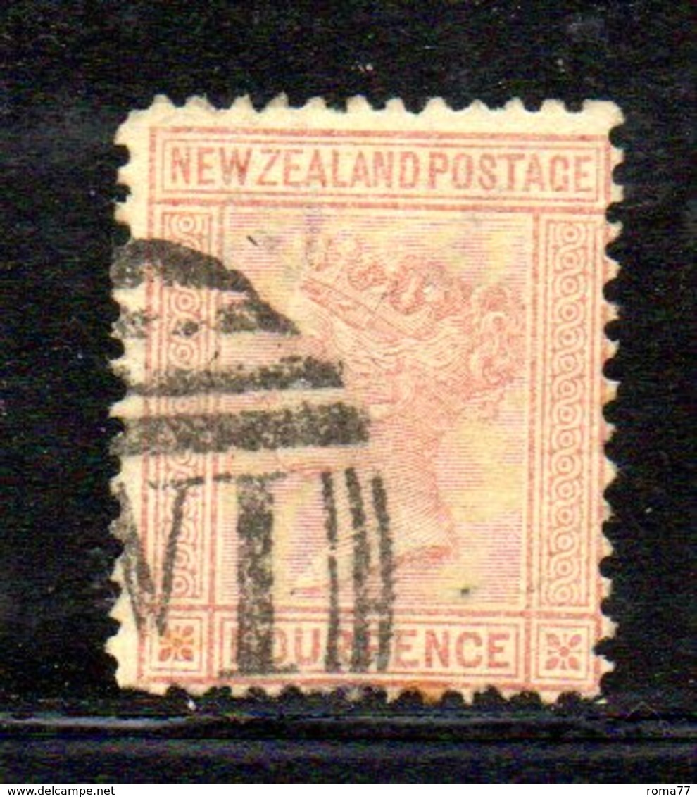 APR1041 - NEW NUOVA ZELANDA 1873 , Vittoria Yvert N. 55  Usato. NZ/star (2380A) - Usati