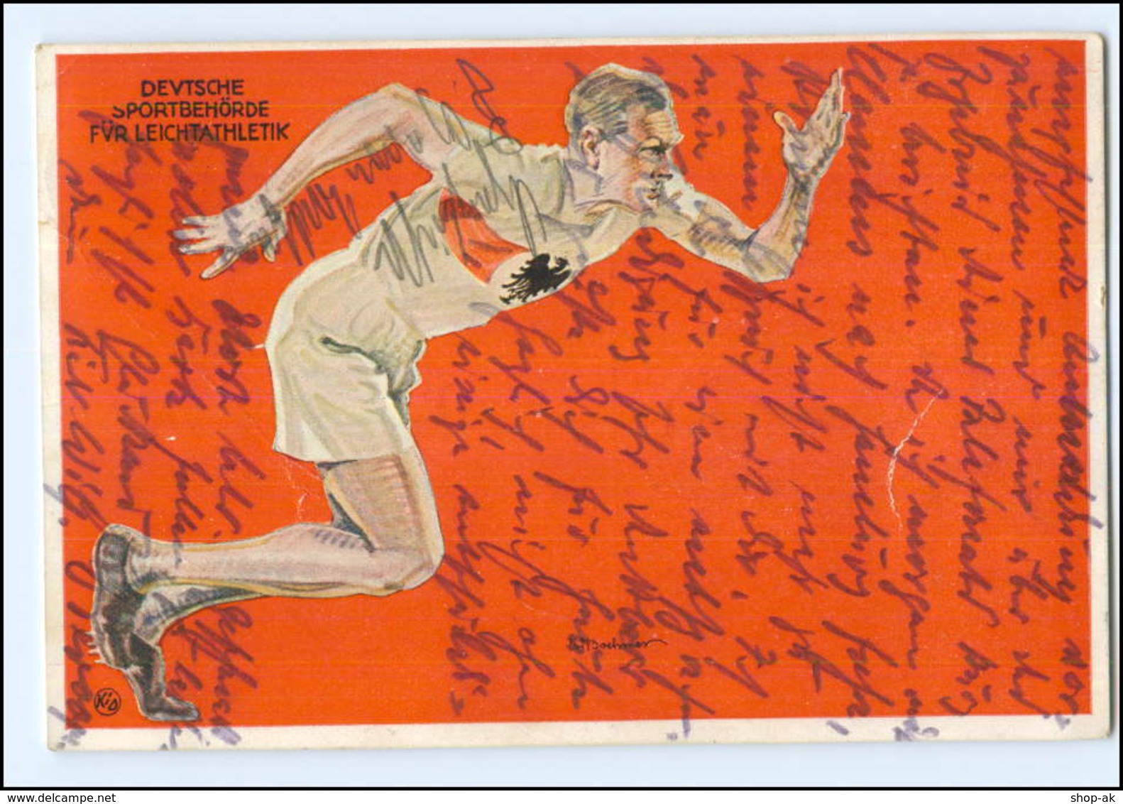 U6735/ Olympia Fonds - Dt. Sportbehörde Für Leichtathletik 1928 Künstler AK  - Other & Unclassified