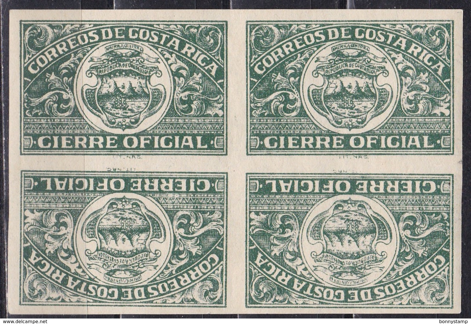 Costa Rica - Gierre Oficial, Coppia Imperf. Tete-Beche - MNH** - Costa Rica