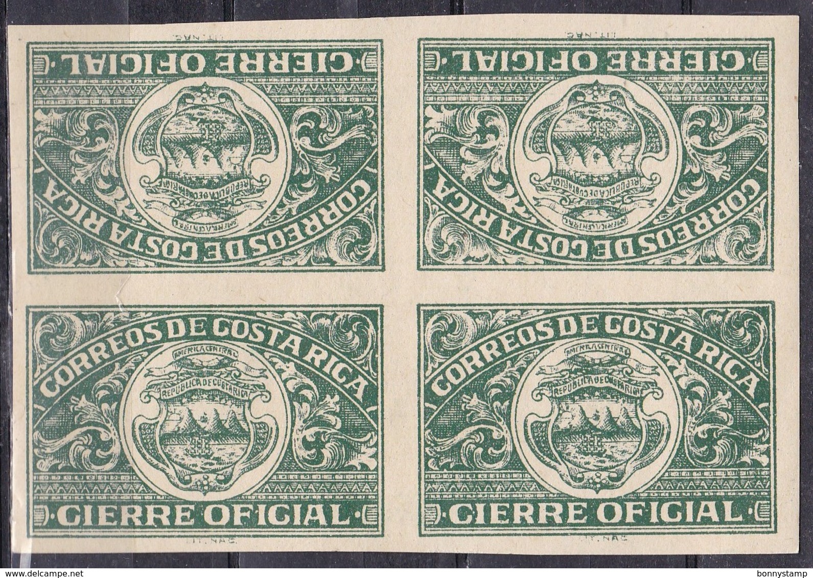 Costa Rica - Gierre Oficial, Coppia Imperf. Tete-Beche - MNH** - Costa Rica