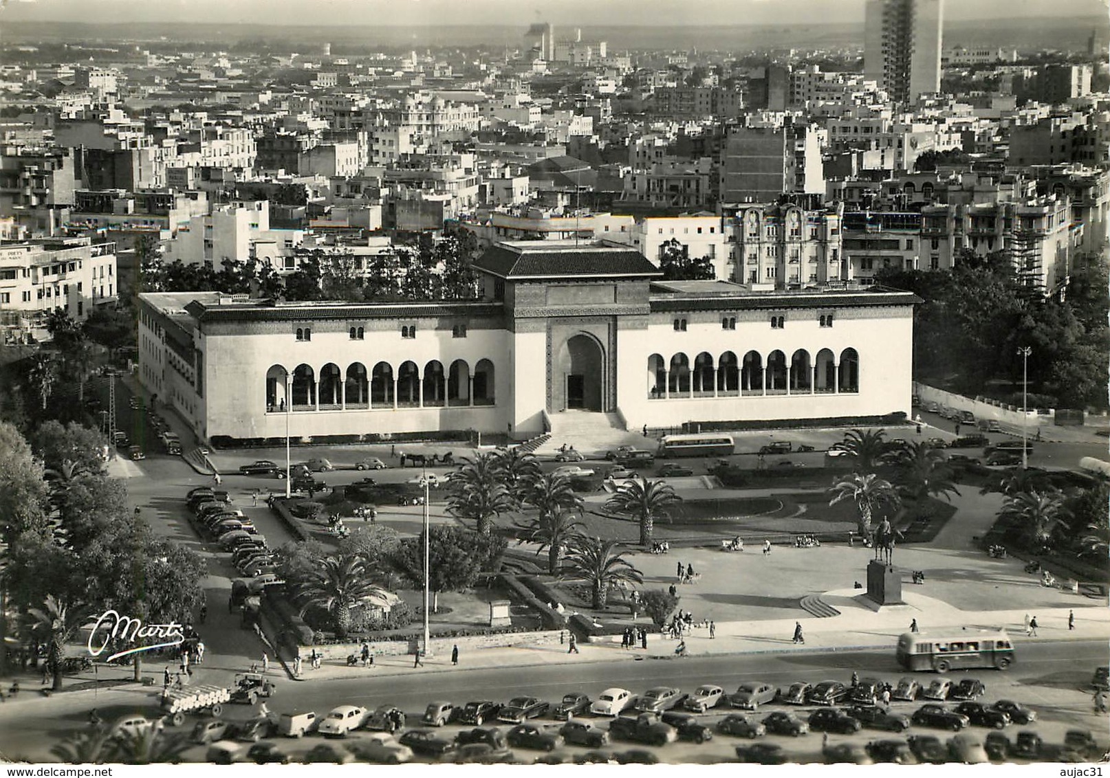 Maroc - Morocco - Bus - Autocars - Voitures - Automobile - Casablanca - Le Palais De Justice - Vue Générale - état - Casablanca