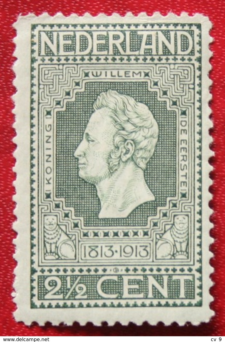 Jubileumzegel 2 1/2 Ct Perf 11½ X 11 NVPH 90A 90 A (Mi 81A 81 A) 1913 Ongebruikt / MH  NEDERLAND / NIEDERLANDE - Unused Stamps