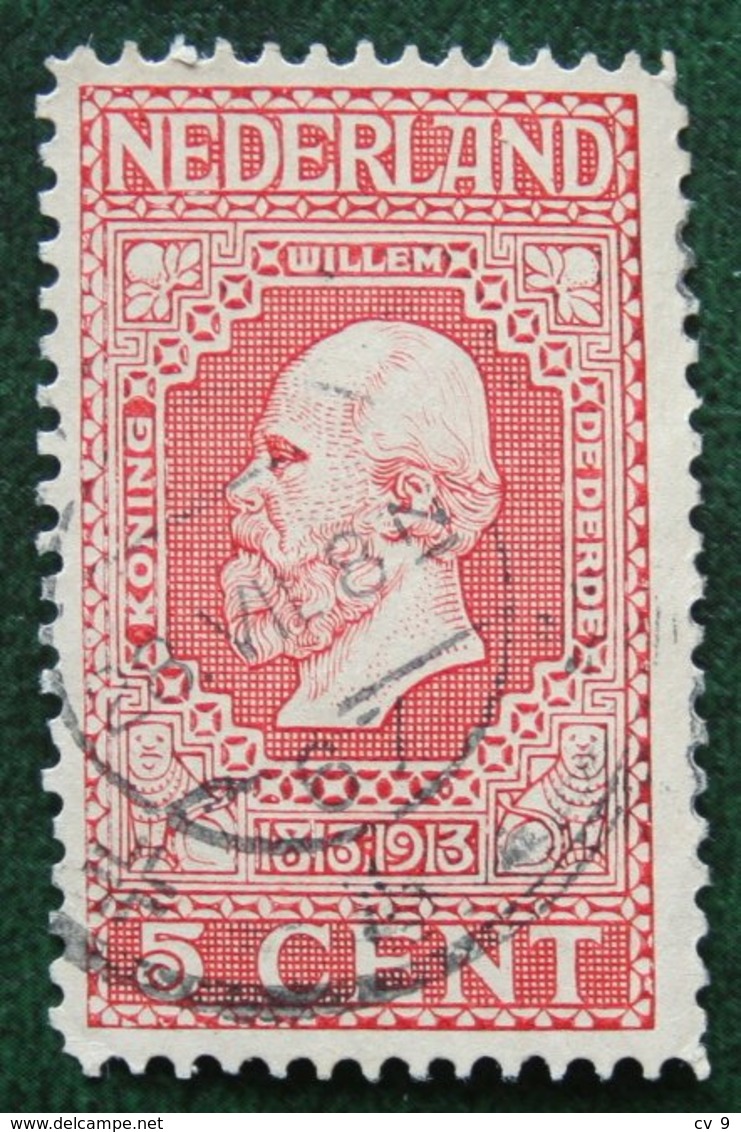 5 Ct Jubileumzegel Perf 11½ NVPH 92B 92 B (Mi 83B 83 B) 1913 Gestempeld / USED NEDERLAND / NIEDERLANDE - Oblitérés