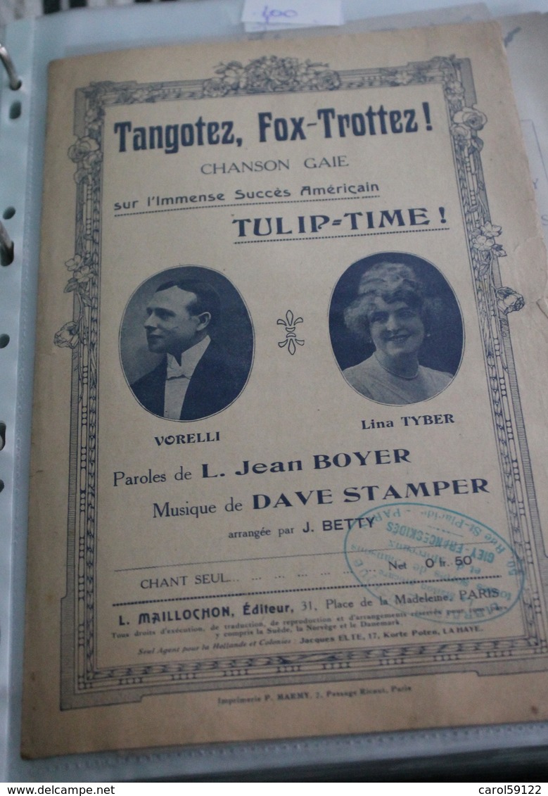 Partition De " Tangotez, Fox-Trottez" - Partitions Musicales Anciennes