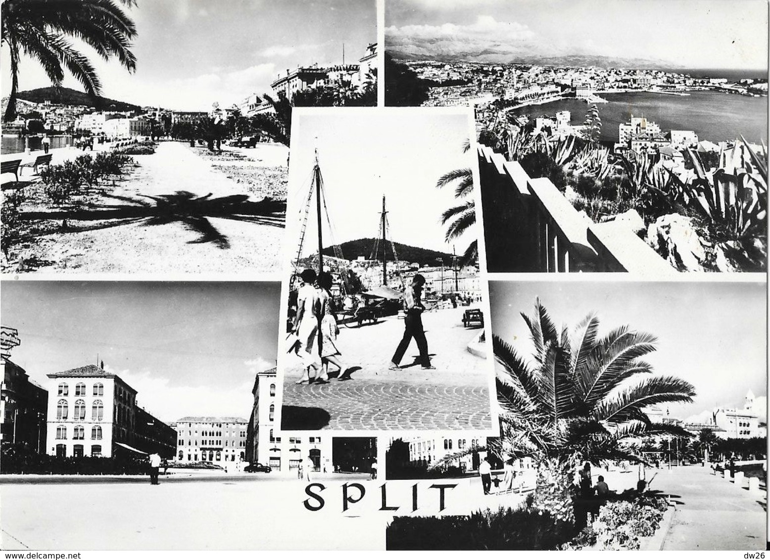 Split (Croatie) - Multivues - Carte Jugoturist Non Circulée - Croatia