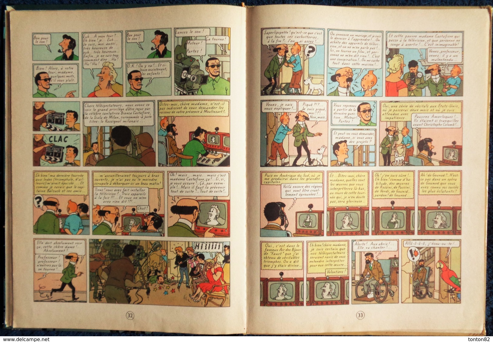 Hergé - TINTIN - Les bijoux de la Castafiore - ( 1966 - 21 B 36 ) .