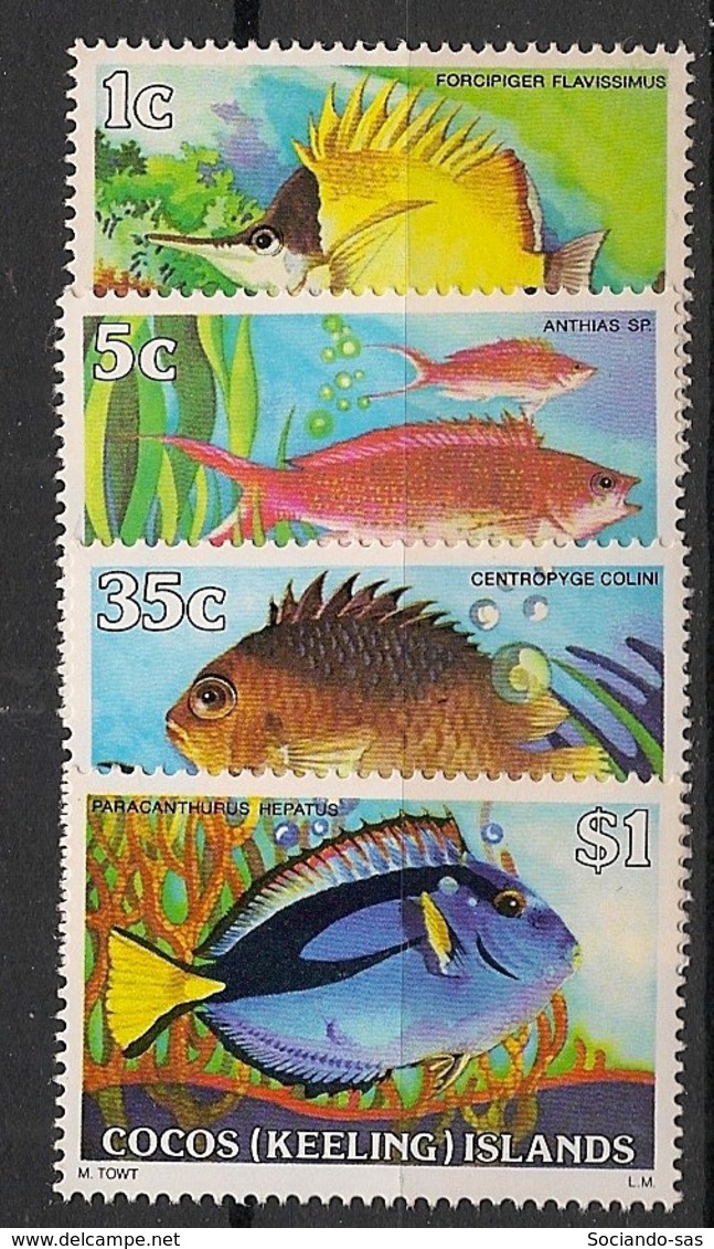 Cocos - 1979 - N°Yv. 34 à 37 - Poissons - Neuf Luxe ** / MNH / Postfrisch - Cocos (Keeling) Islands