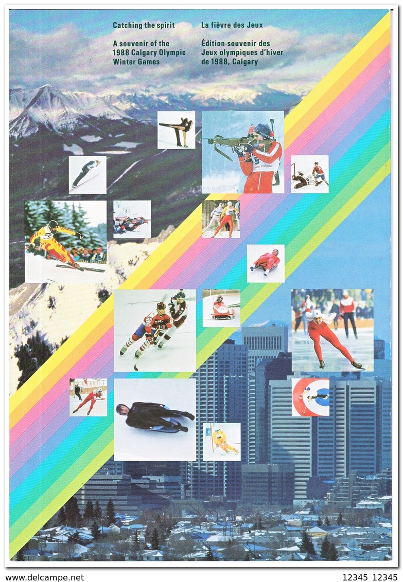 Canada 1986-1988, Postfris MNH, Olympic Winter Games ( In Spec. Map About Designing ) - Ongebruikt