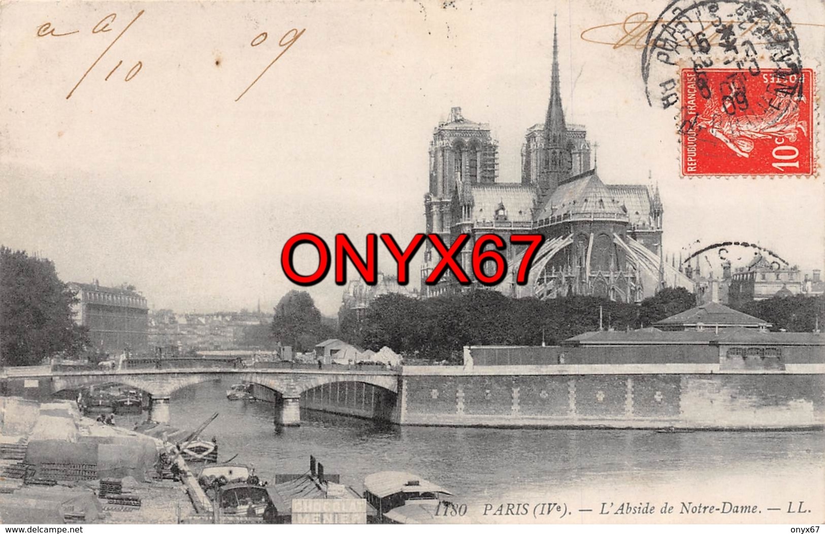PARIS (75) Cathédrale Notre-Dame 1163-1260 Flèche Tombée Le 15-04-2019-Eglise-Religion La Seine Pont Péniche Bateau - Kerken