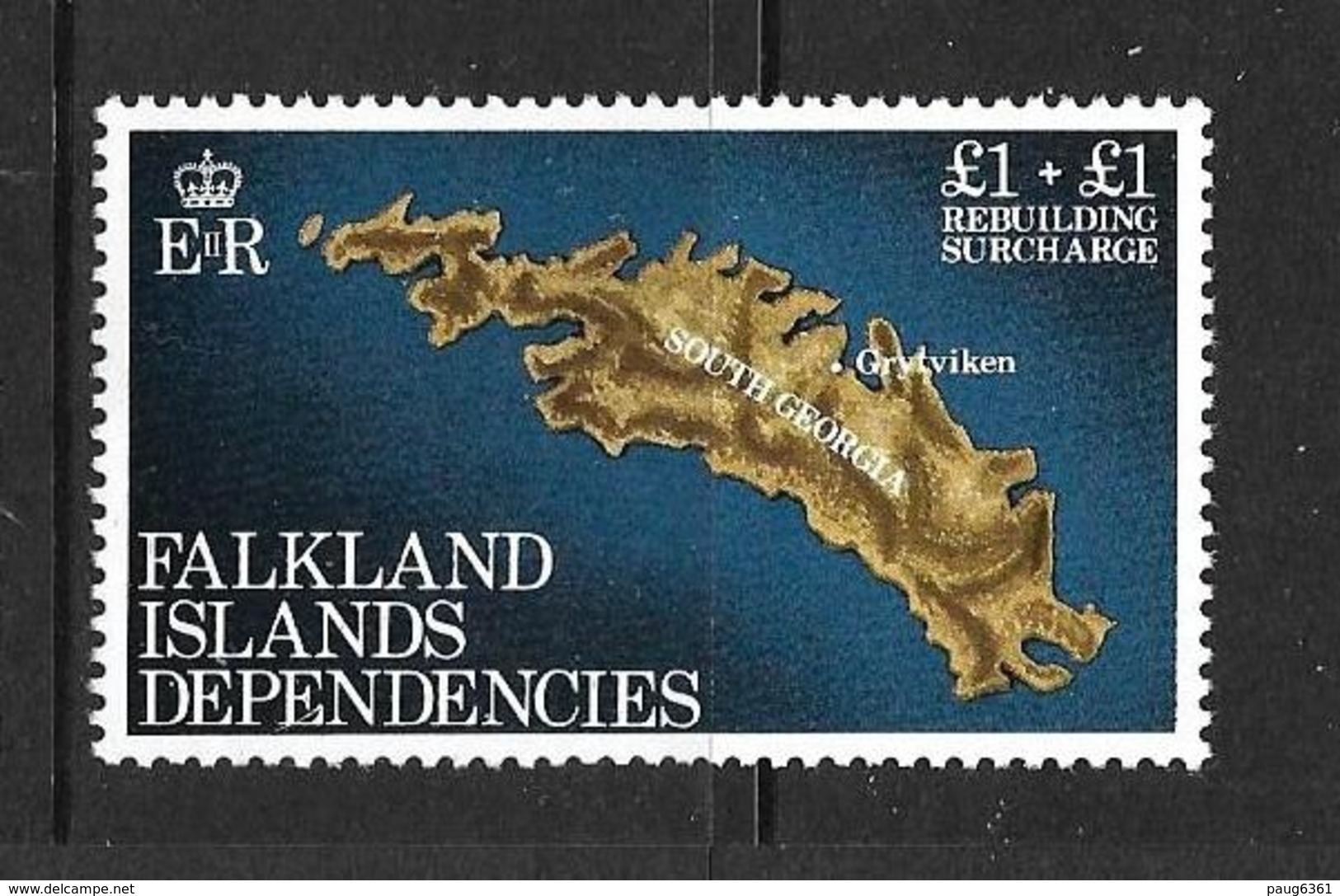 FALKLAND-DEPENDANCES 1982 SURTAXE POUR LA RECONSTRUCTION  YVERT N°115  NEUF MNH** - Géorgie Du Sud