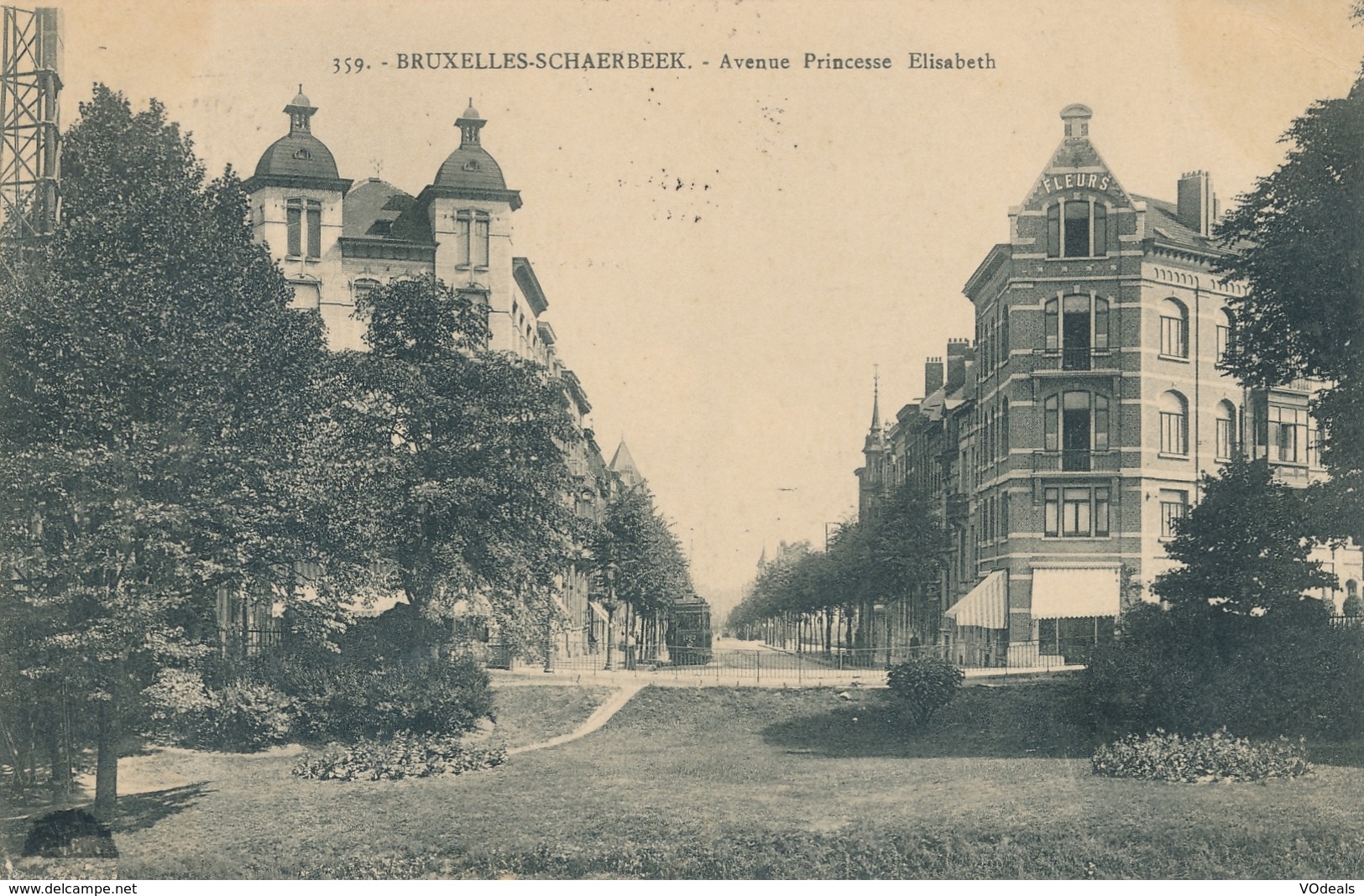 CPA - Belgique - Brussels - Bruxelles - Schaerbeek - Avenue Princesse Elisabeth - Schaerbeek - Schaarbeek