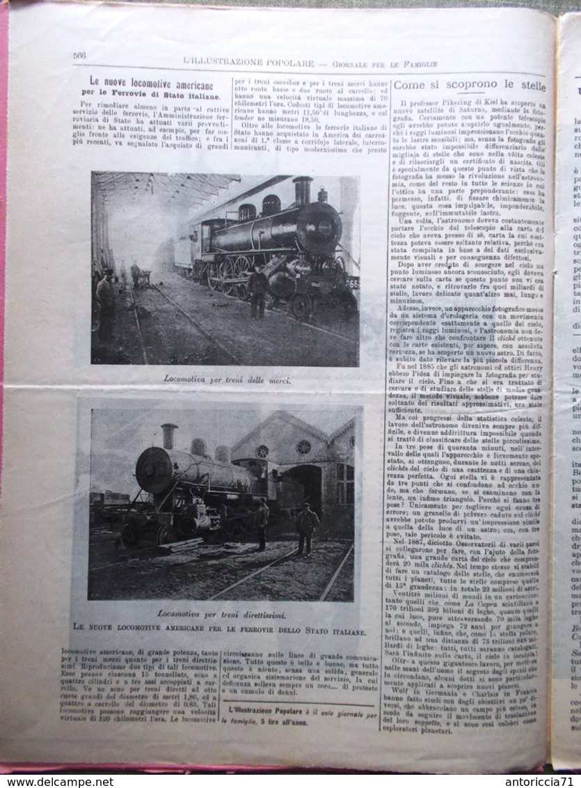 L'illustrazione Popolare 8 Settembre 1907 Locomotive Adelina Patti Perosi Poveri - Altri & Non Classificati
