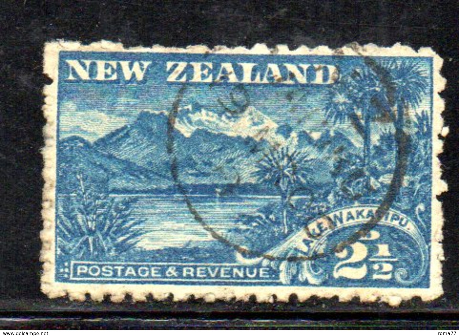 APR1064 - NEW NUOVA ZELANDA 1900 , 2 1/2 P. Usato Yvert 102 Dent  11  Filigrana  NZ/star. - Usati