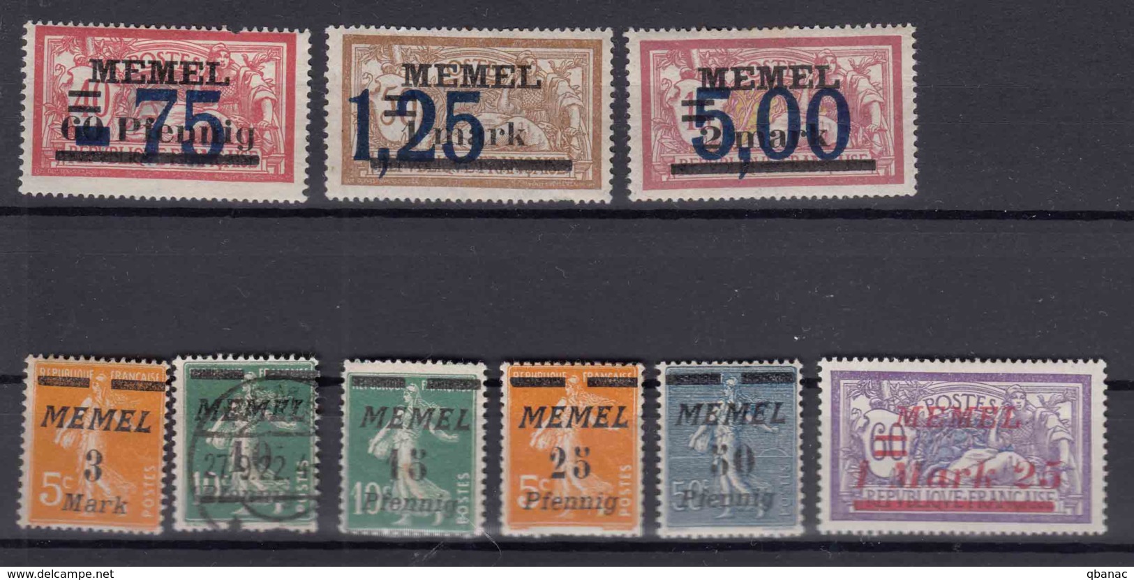 Germany Occupation France, Memel Selection, Mostly Without Gum - Klaipeda 1923