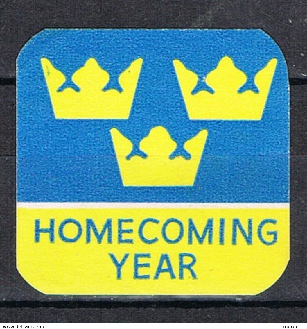 Viñeta, Label, Vignette SUECIA Sverige. Homecoming Year  * - Variedades Y Curiosidades