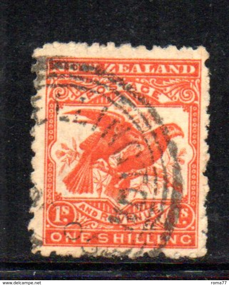 APR1069 - NEW NUOVA ZELANDA 1903 , 6 P. Usato Yvert 120 Dent  14  Filigrana  NZ/star. - Usati